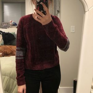 Velvet red sweater